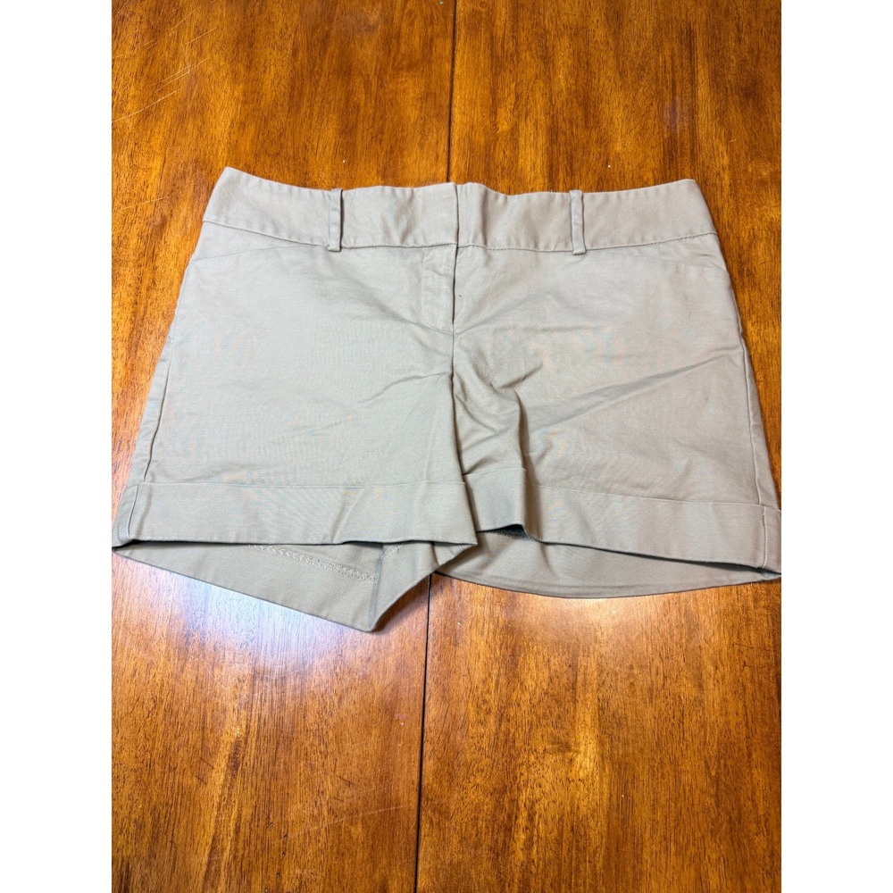 The Limited Drew Fit Khaki Chino Shorts Tan Cuffed 10 Preppy Classic Summer LM